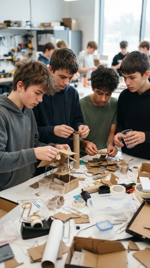 Mystery-Box-Build-birthday-party-ideas-for-teen-boys