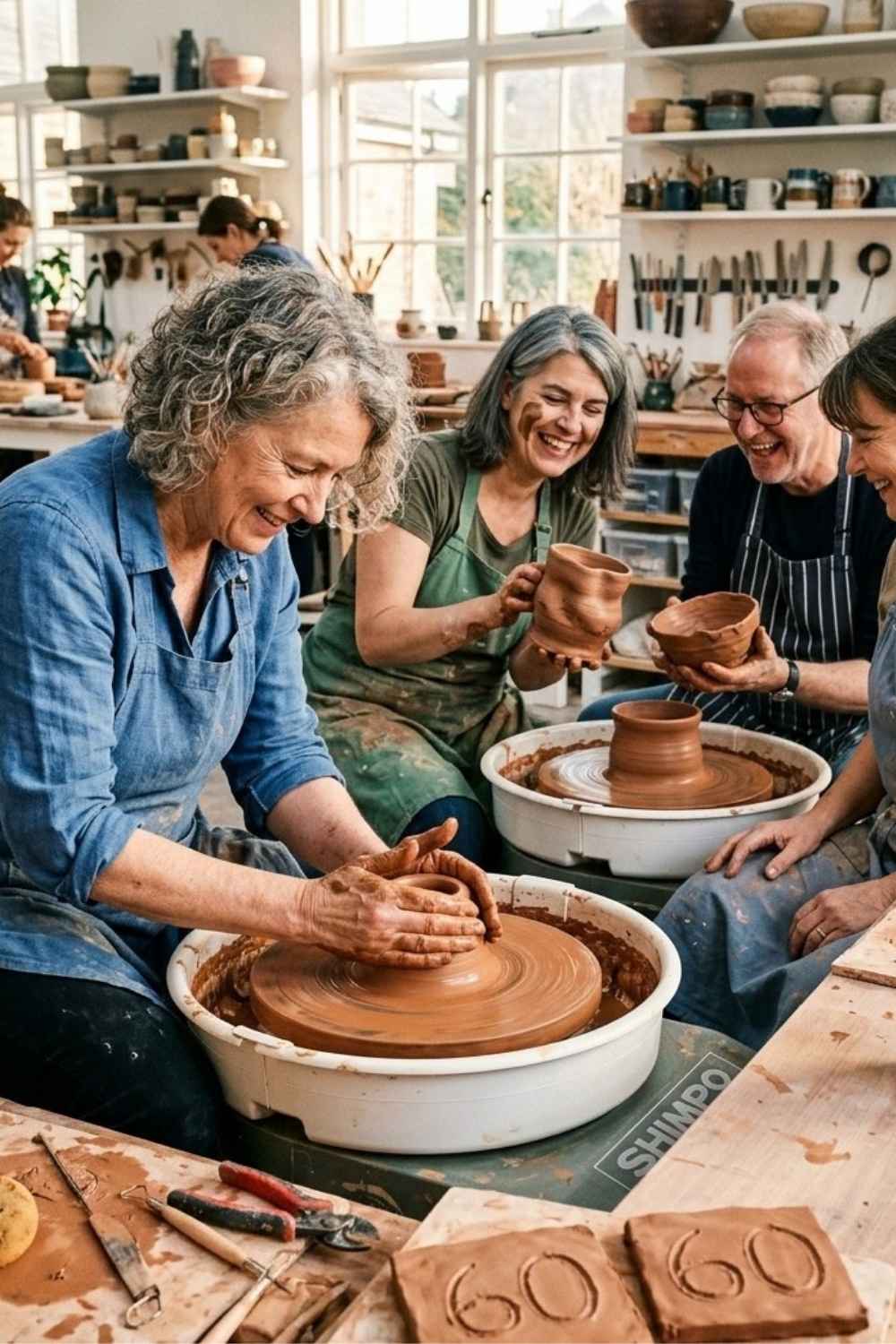 Pottery-or-Crafting-Session-Fun-60th-Birthday-Party-Ideas-For-Adults