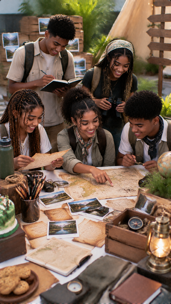 Teen-Treasure-Hunt-Planning.-birthday-party-themes-for-teens