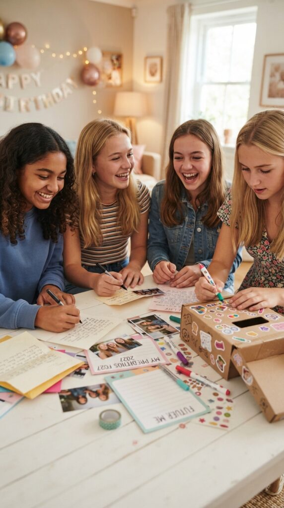 Teen_girls_creating_time_capsule-birthday-party-ideas-for-teen-girls.