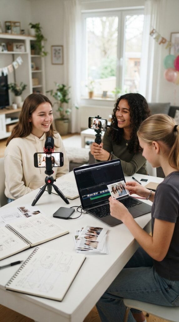 Teen_girls_filming_birthday_video