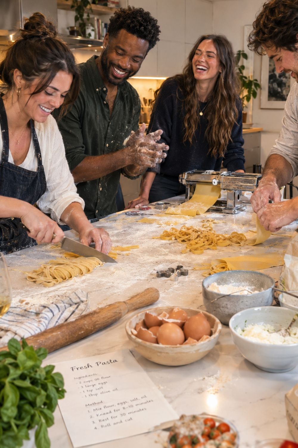 Throw-a-Pasta-Making-fun-30th-birthday-party-ideas
