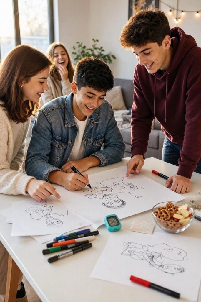 teen_birthday_Pictionary_game.