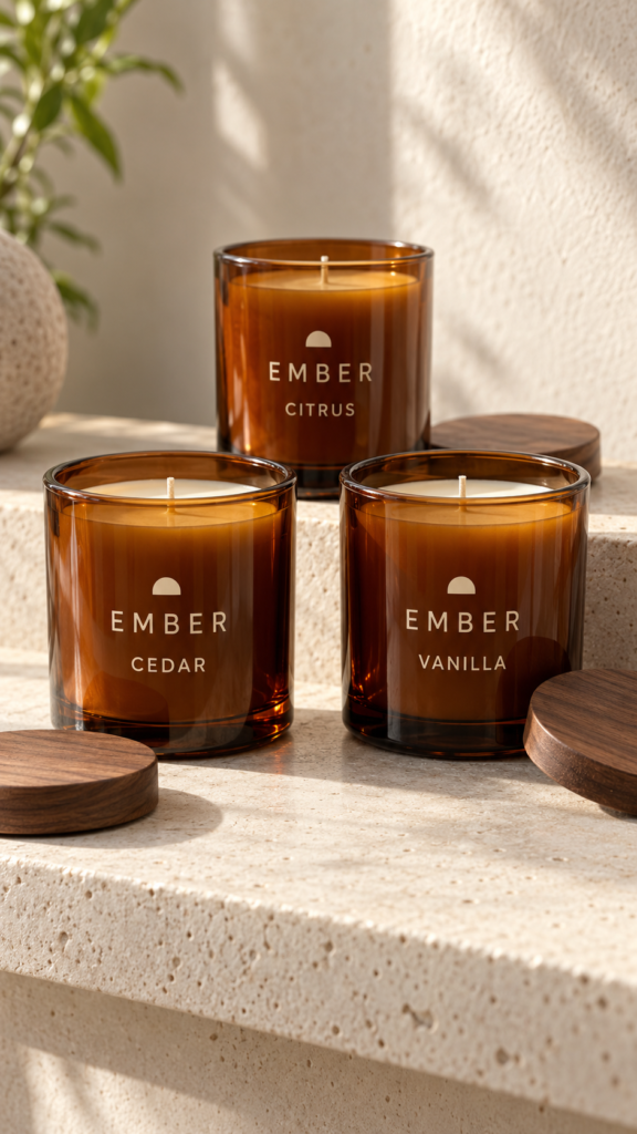 Amber-candle-trio_-cedar-vanilla-and-citrus-simple-cricut-projects-for-beginners-that-sell