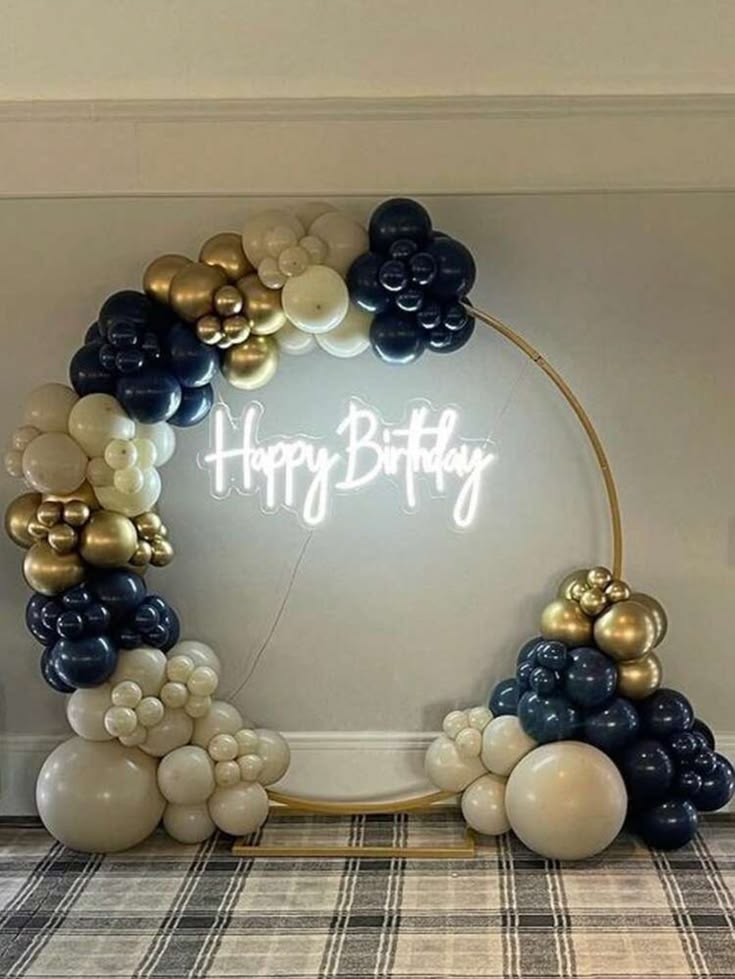 Balloon-Garland-Arch-Adult-Birthday-Party-Decoration-Ideas