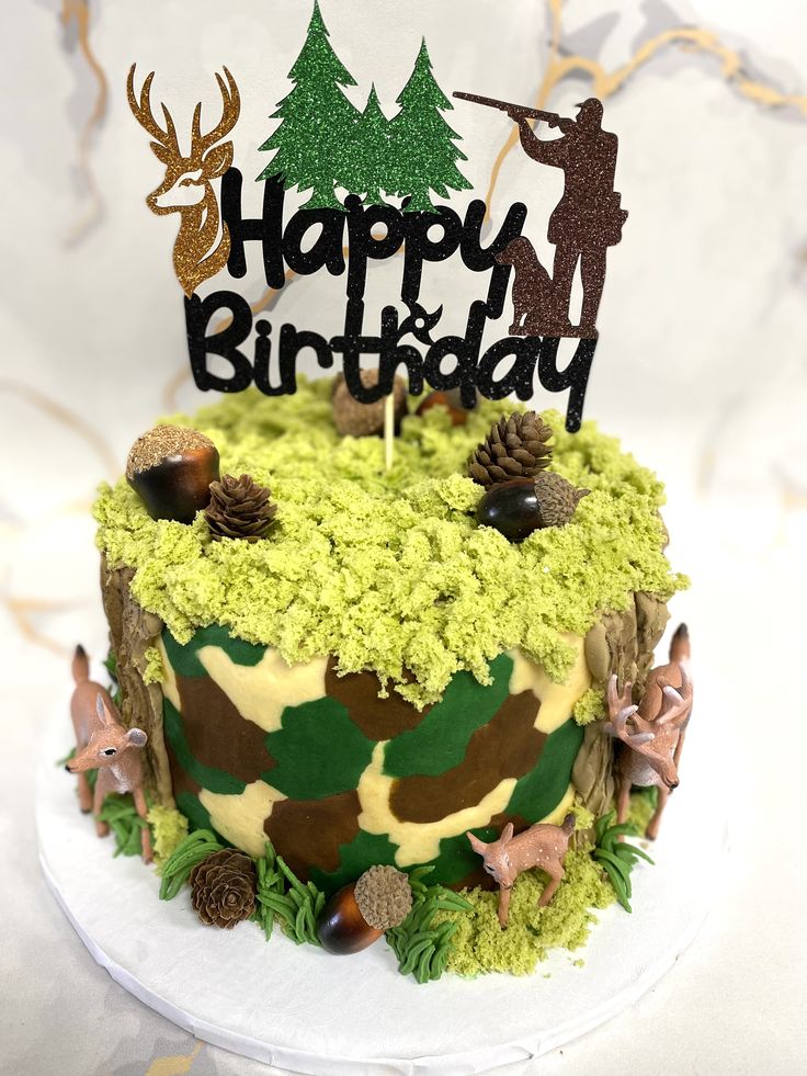 Blend-In-With-a-Camo-Hunting-Birthday-Cake-Ideas-for-Men