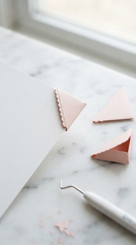 Cardstock_photo_corners_on_marble