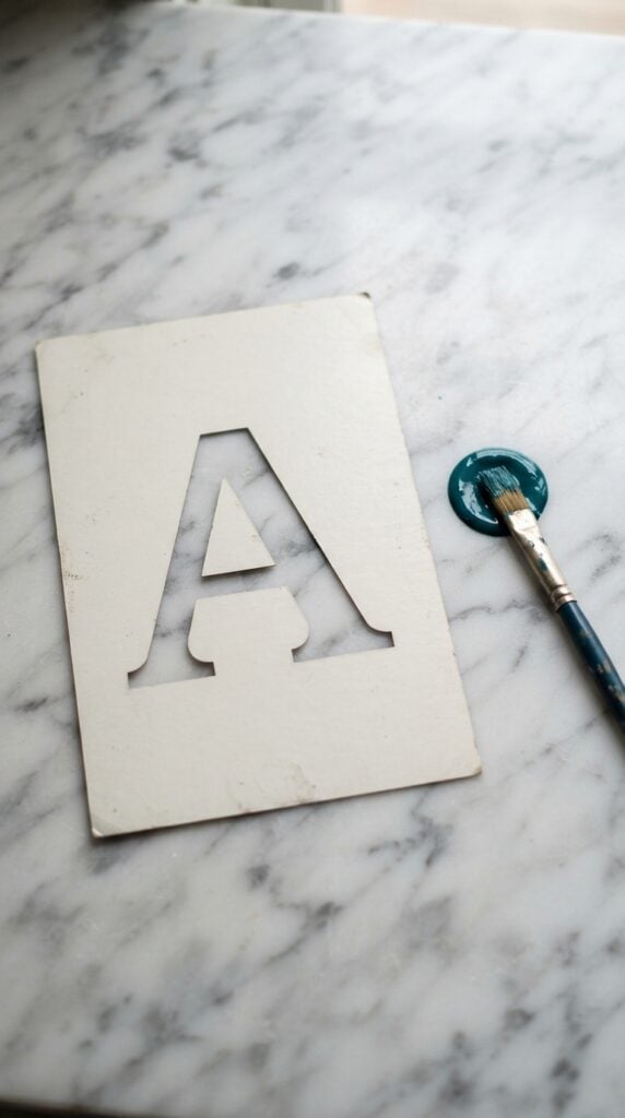 Cardstock_stencil_sheet_with_paint_