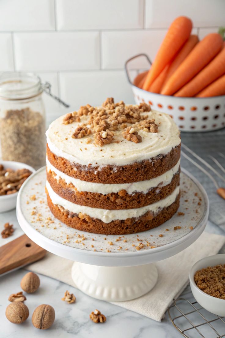 Carrot-Cake-with-Walnuts-Birthday-Cake-Ideas-for-Adults