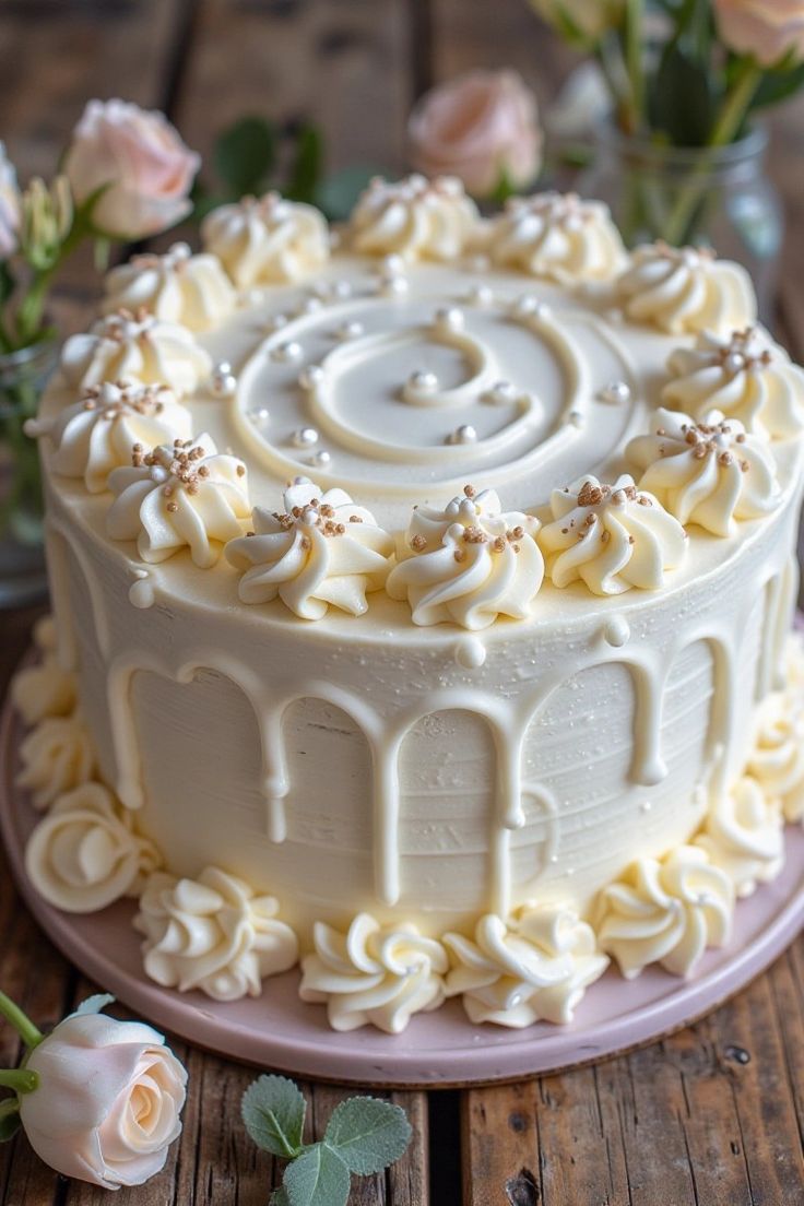 Classic-Vanilla-Bean-Layer-Birthday-Cake-Ideas-for-Adults