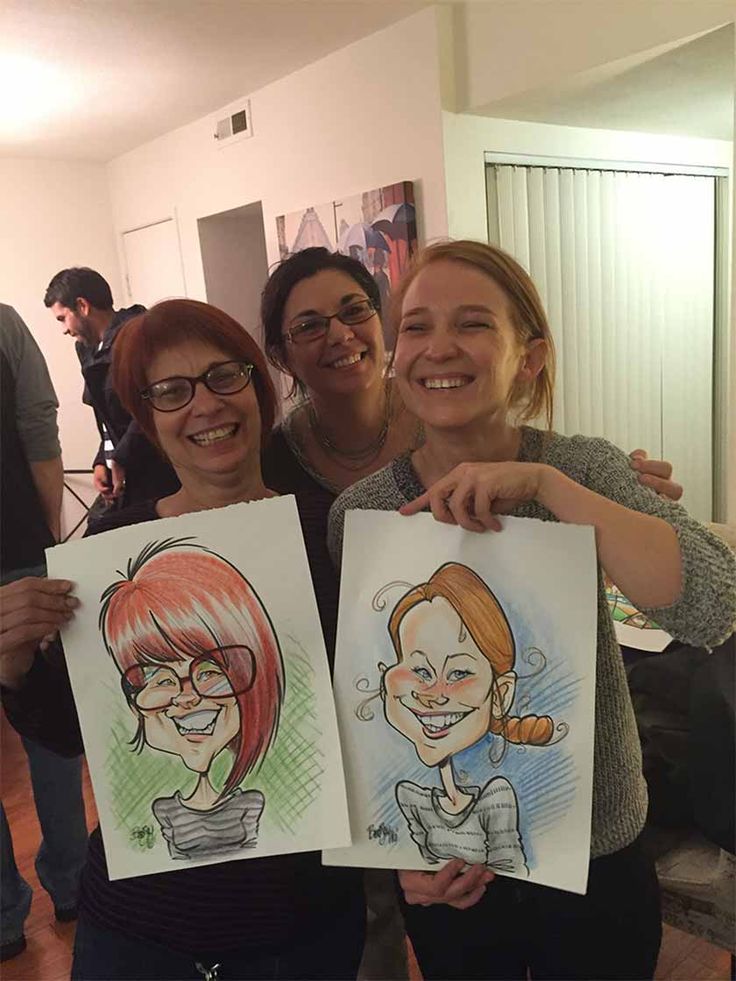 Cocktail-Party-with-a-Live-Caricature-Artist.