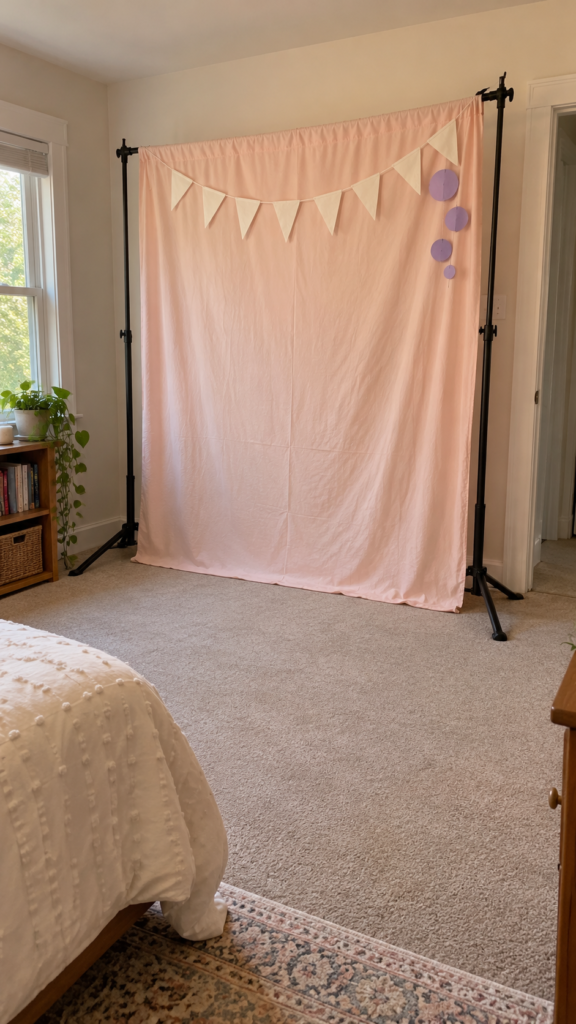 Cozy-DIY-Sleepover-Photo-Corner.