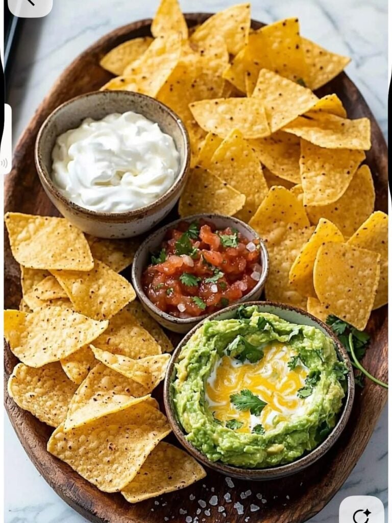 Crispy-Tortilla-Chips-With-Two-Quick-Dips