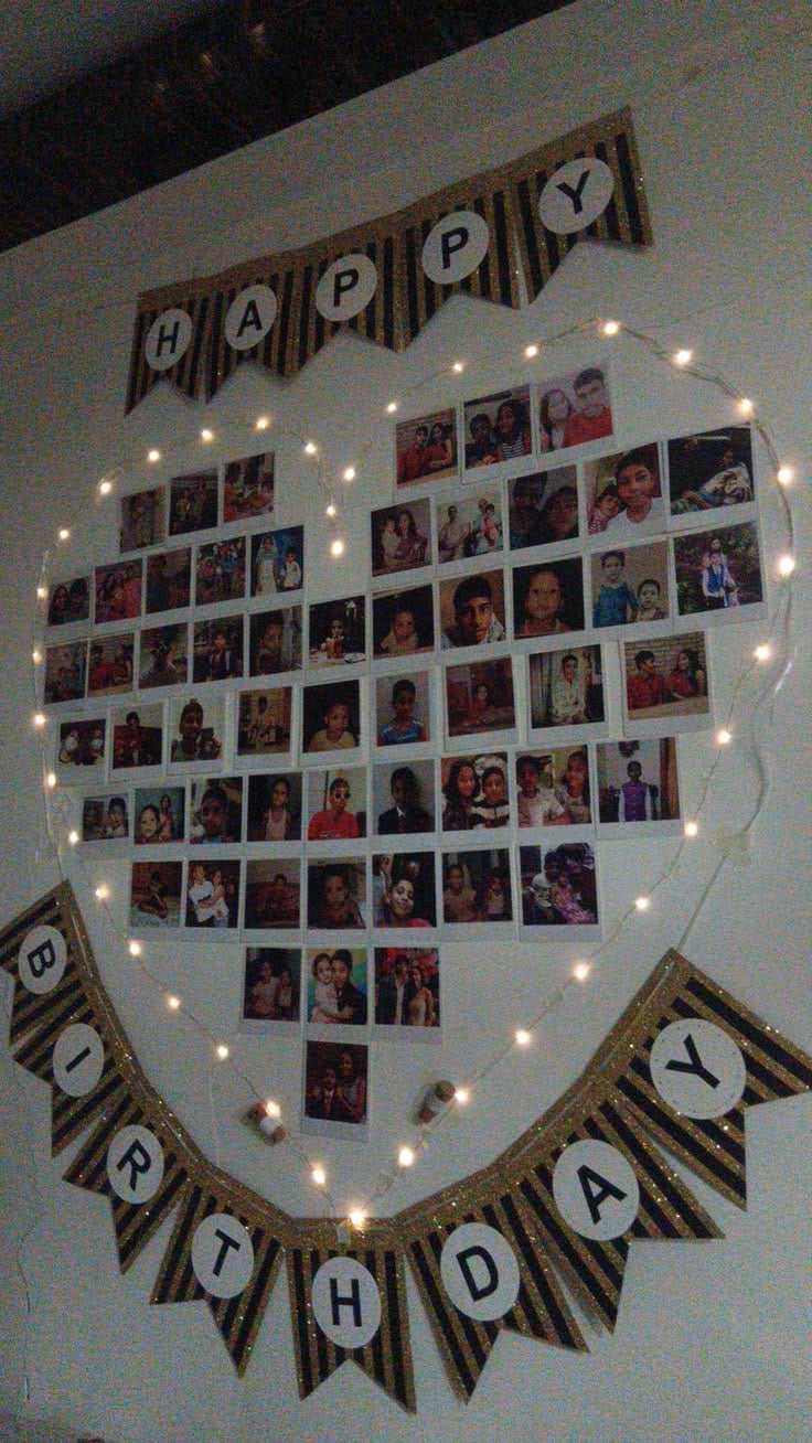 DIY-Memory-Wall-DIY-Adult-Birthday-Party-Ideas