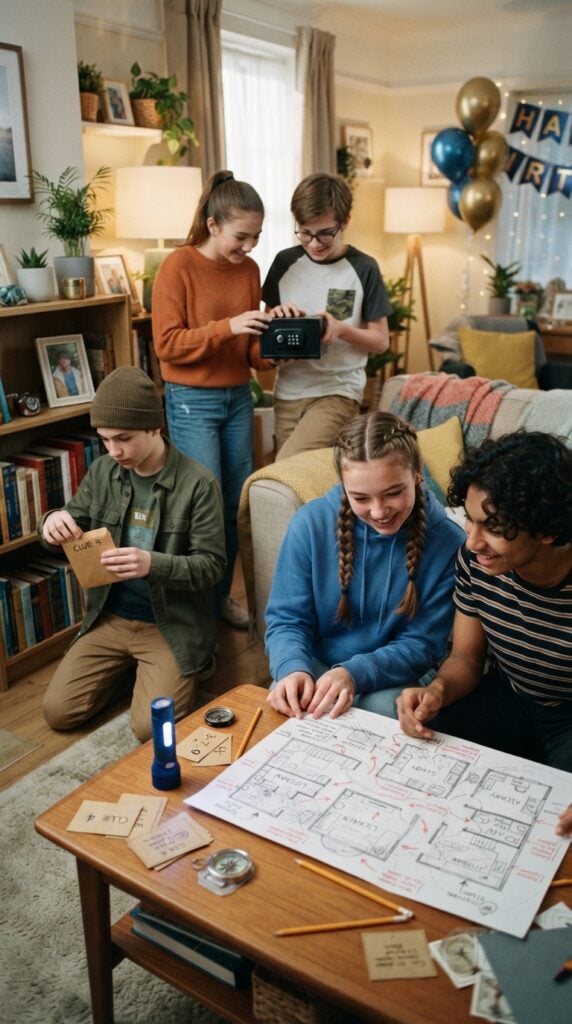 DIY-Team-Escape-Map-birthday-party-activities-for-teens