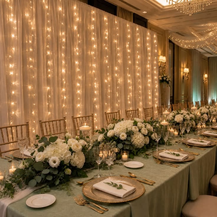 Fairy-Light-Curtain-Backdrop-Birthday-Table-Decoration-Ideas-for-Adults