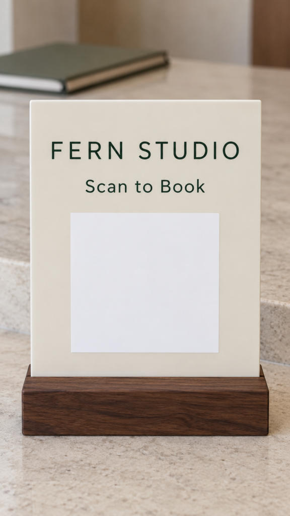 Fern-Studio-booking-sign