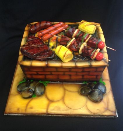 Fire-Up-a-BBQ-Grill-Cake