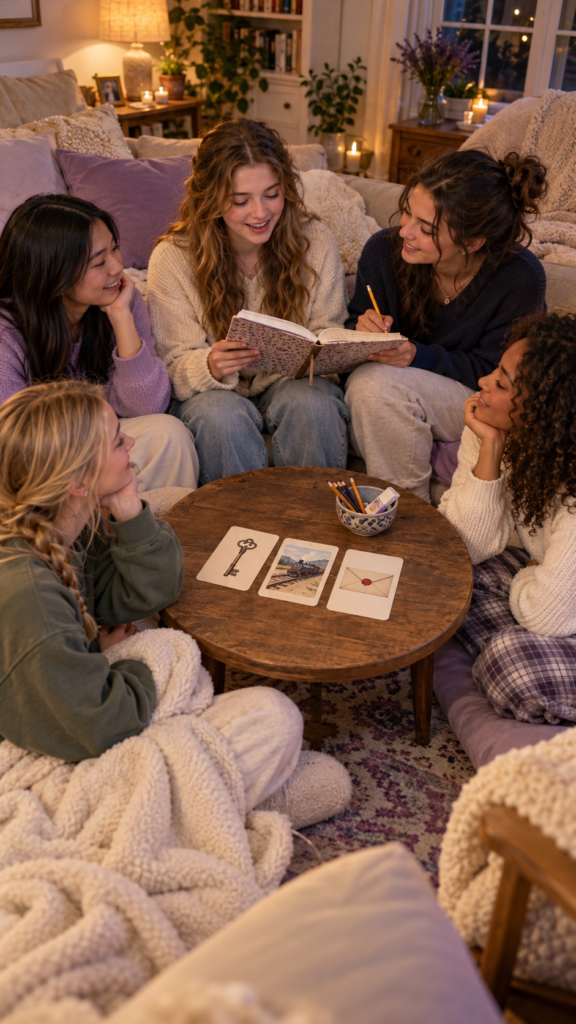 Five-friends-craft-a-story-together