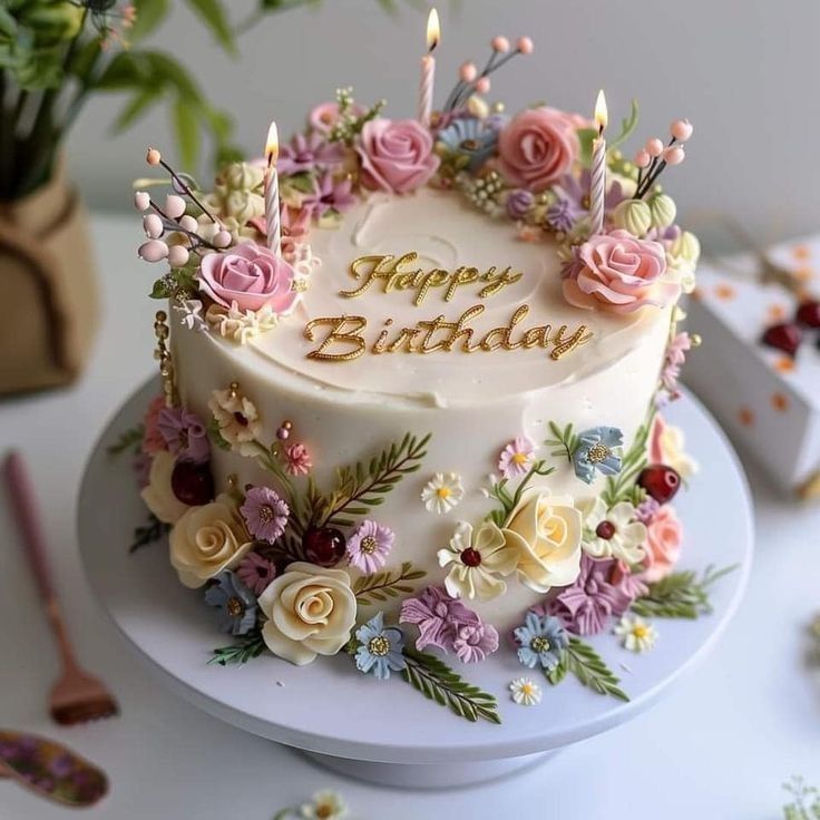 Floral-Buttercream-Birthday-Cake-Ideas-for-Adults
