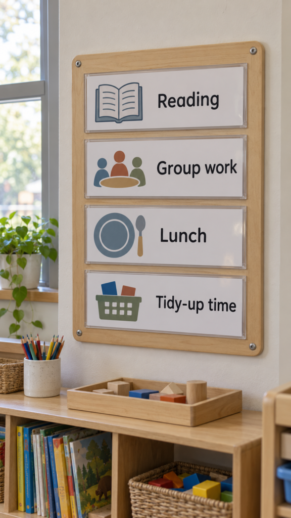 Four-Card-Classroom-Routine-Board