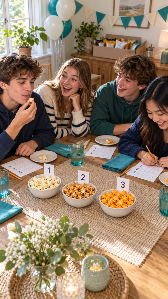 Friends-birthday-popcorn-taste-test