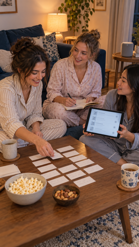 Friends-building-a-playlist-together