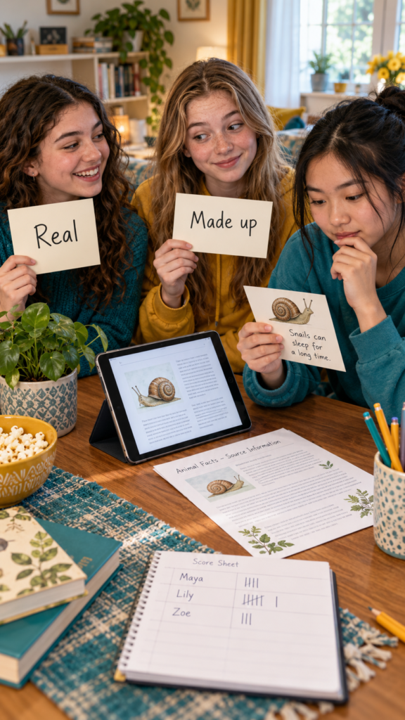 Girls-fact-check-a-curious-snail-claim.