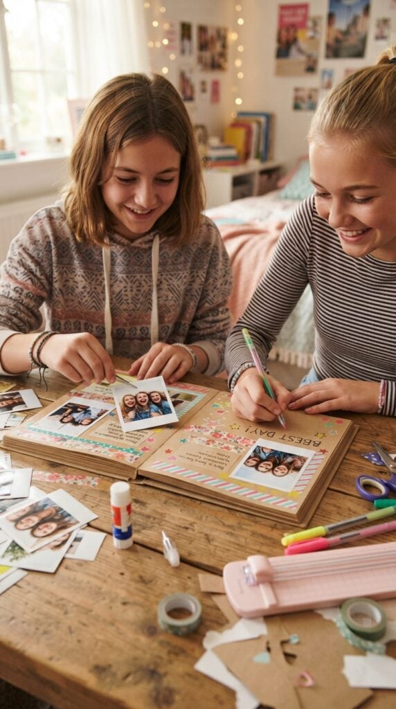 Girls_assembling_photo_album