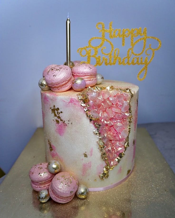 Glitter-Geode-Cake