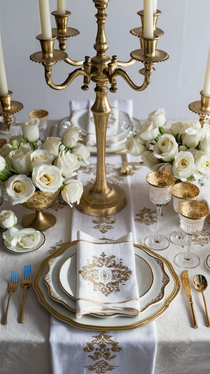 Gold-and-White-Tablescape-Birthday-Table-Decoration-Ideas-for-Adults