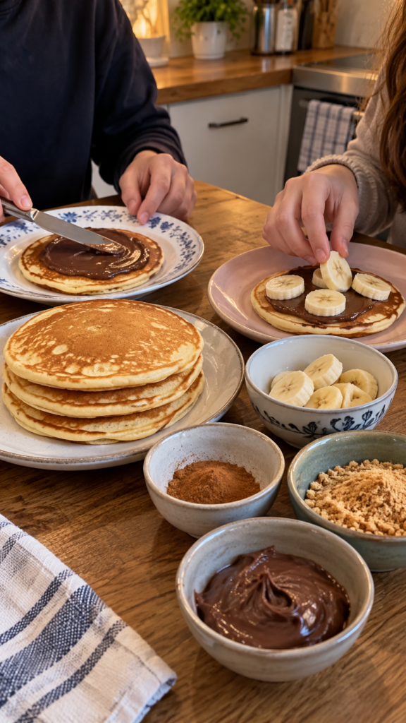  Homemade-pancake-topping-station