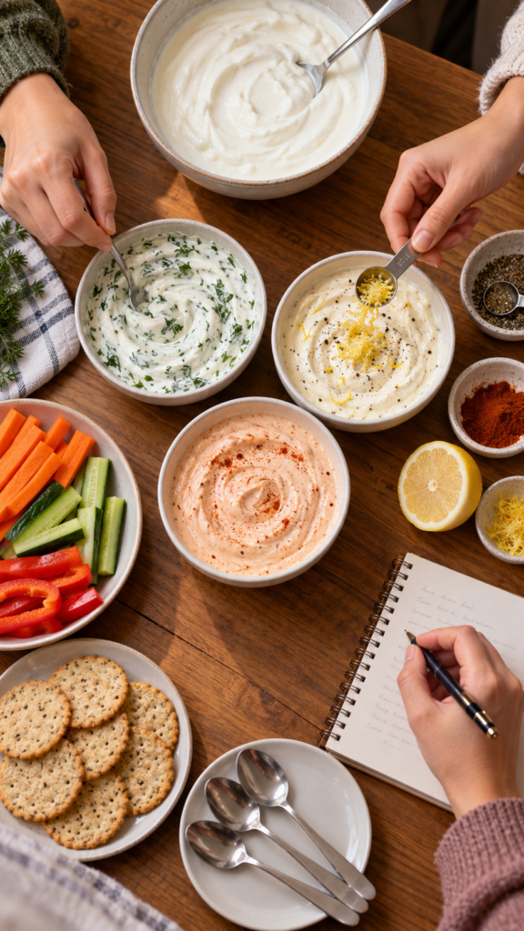 Homemade-yogurt-dip-trio