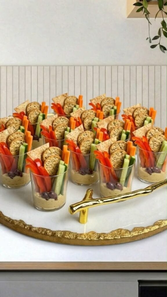 Hummus-and-Crunchy-Vegetable-Cups-easy-sleepover-snacks