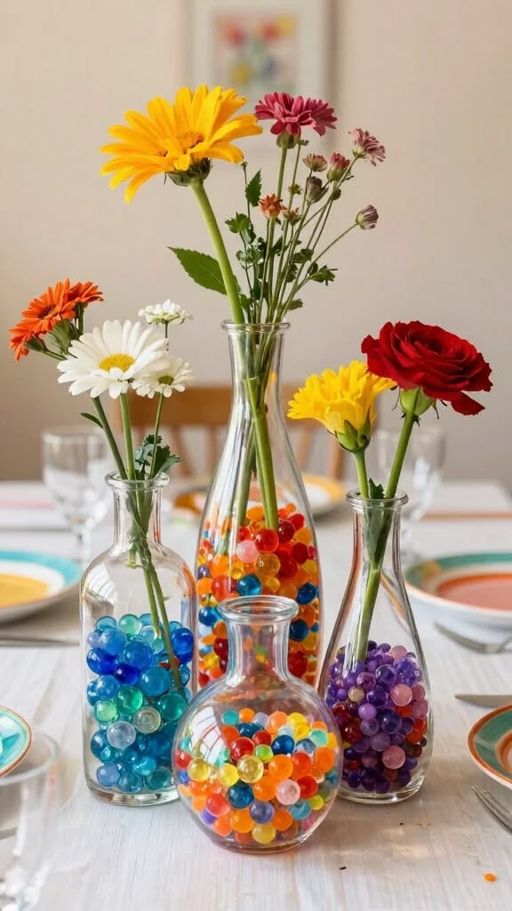 Low-Centrepiece-Made-From-Reusable-Containers.