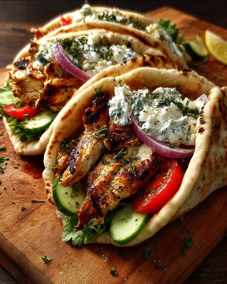 Mediterranean-Gyros-Adult-Birthday-Party-Food-Ideas
