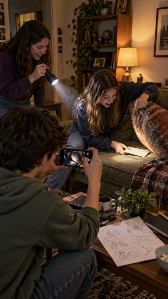 Mystery-Trailer-and-the-Hidden-Envelope-cheap-sleepover-ideas-for-teens