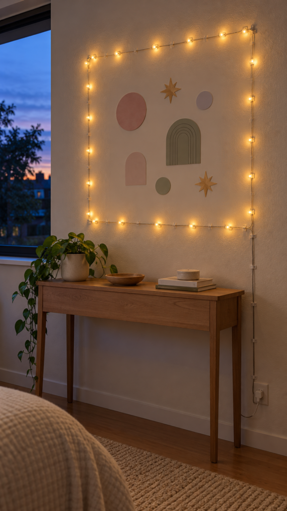 
Neatly-wired-pastel-wall-display