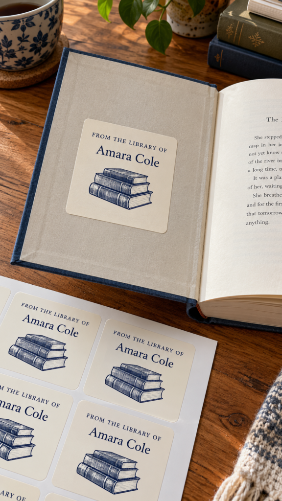 Open-Book-with-Custom-Library-Bookplates