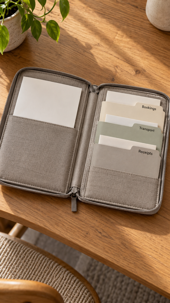 Open-Travel-Organizer-with-Labeled-Dividers