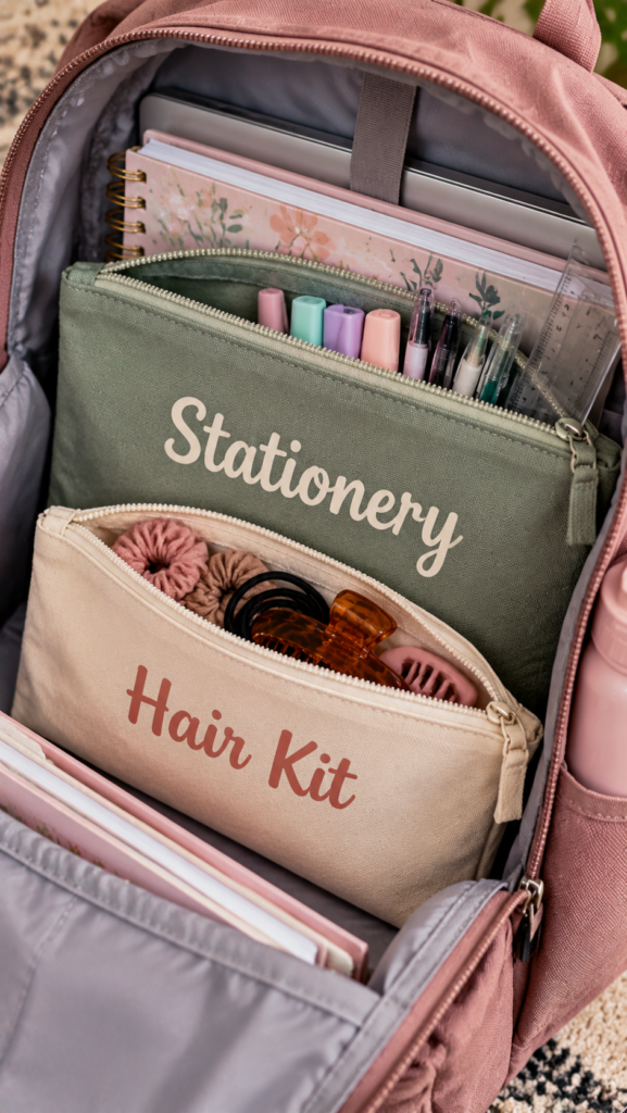 Organized-Pink-Backpack-Essentials