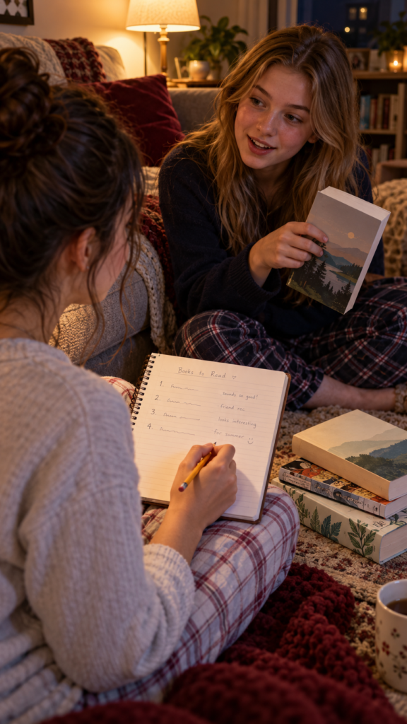  Pajama-Friends-Plan-Future-Reads-late night sleepover ideas for teens