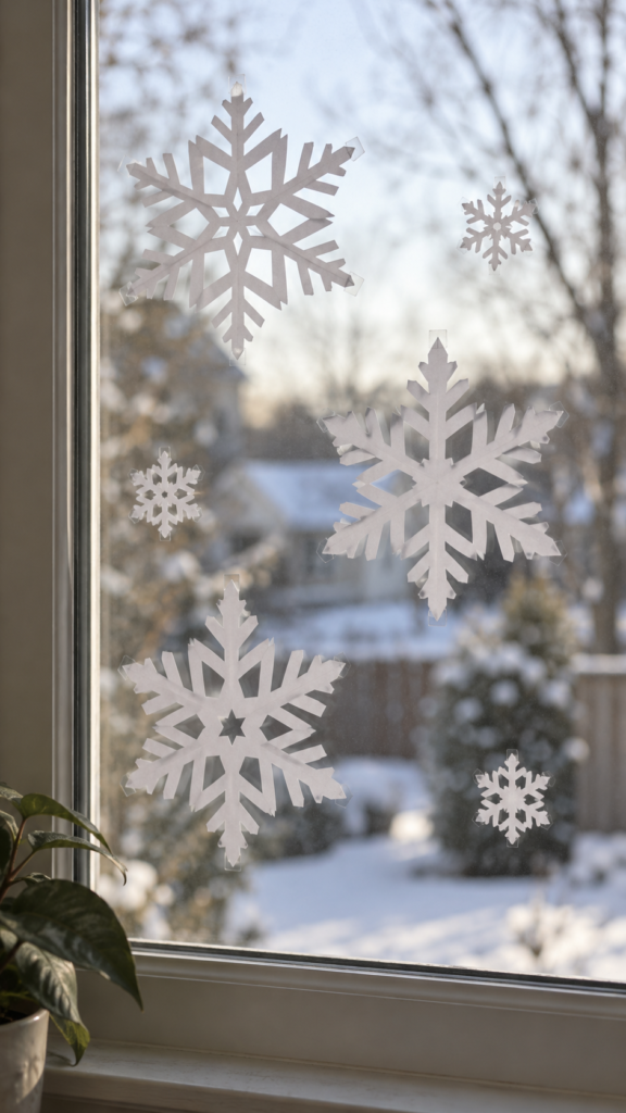 Paper-Snowflakes-on-a-Sunlit-Window.