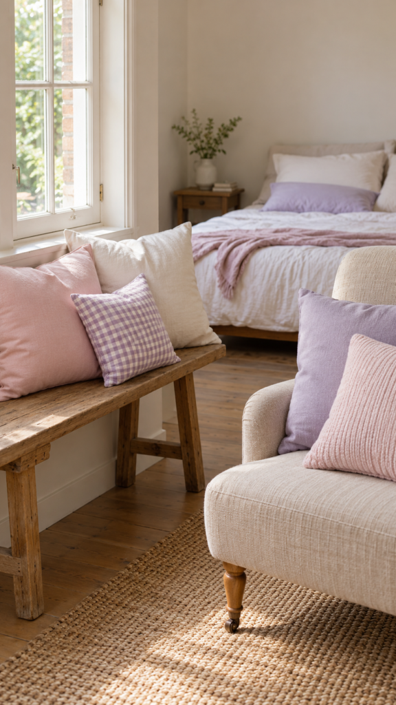 Pastel-cushion-seating-nook-sleepover-decorations-ideas