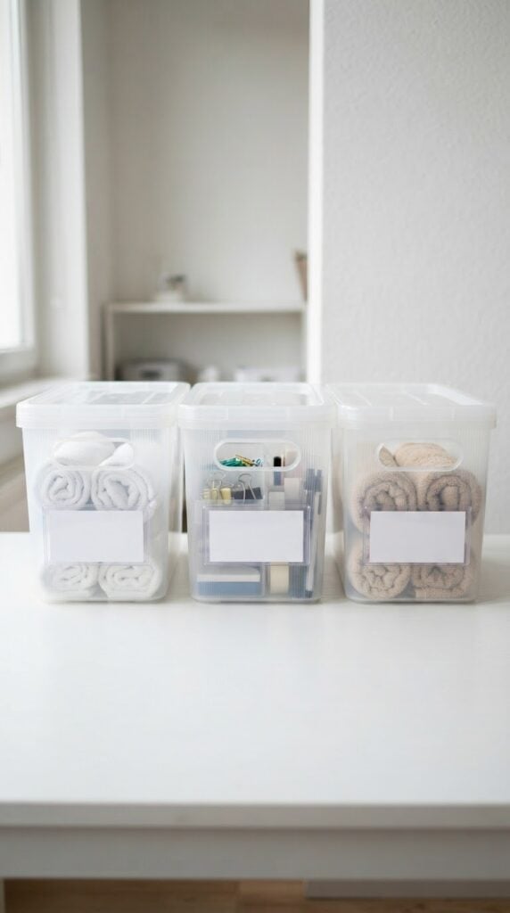 Plastic_storage_bins_on_table