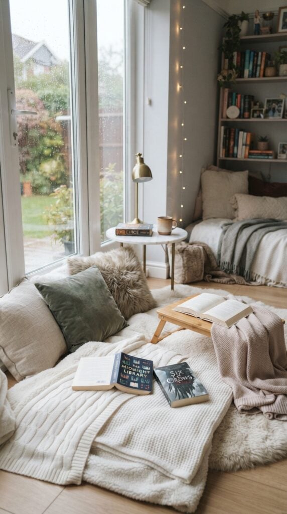 Reading_corner_prepared_for_sleepover