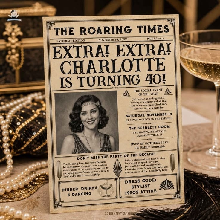 Roaring-Twenties-Art-Deco-Adult-Birthday-Invitation-Ideas