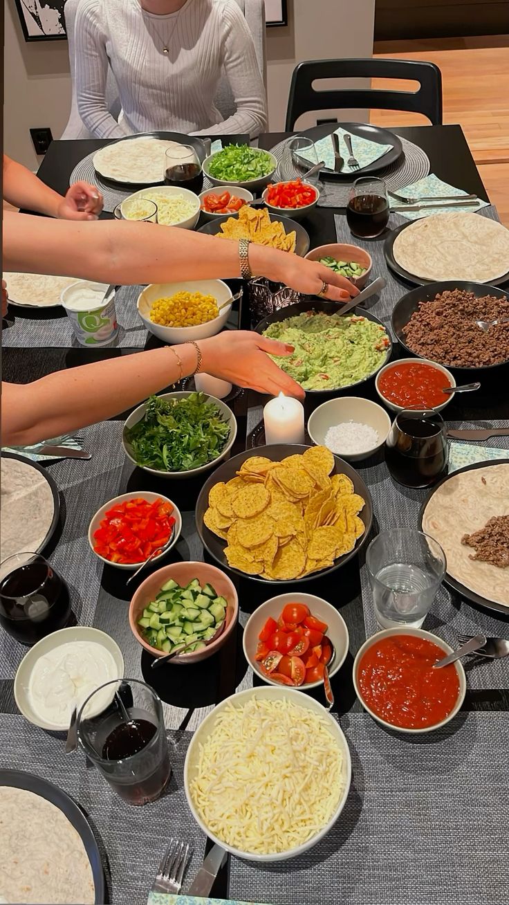 Set-Up-a-Taco-Bar-and-Let-Everyone-Build-Their-Own