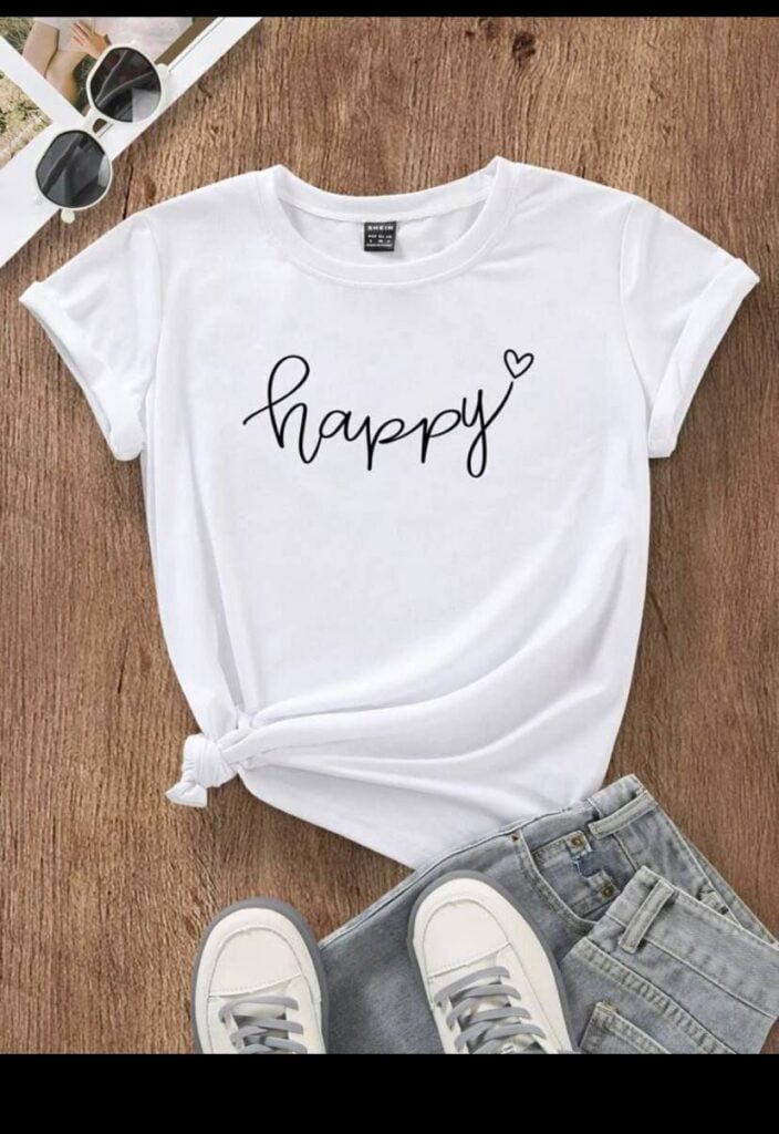 Simple-T-Shirt-With-a-One-Colour-Design