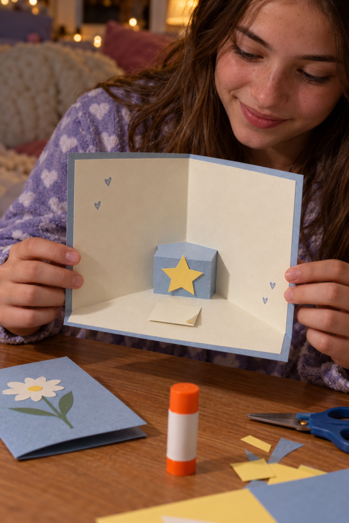 Sleepover-Craft-Table-Pop-Up-Card